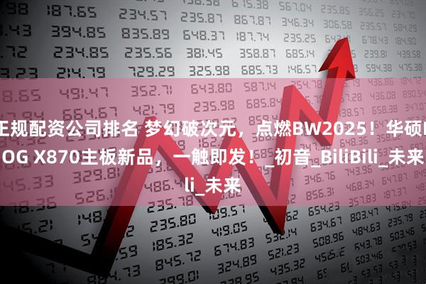 正规配资公司排名 梦幻破次元，点燃BW2025！华硕ROG X870主板新品，一触即发！_初音_BiliBili_未来